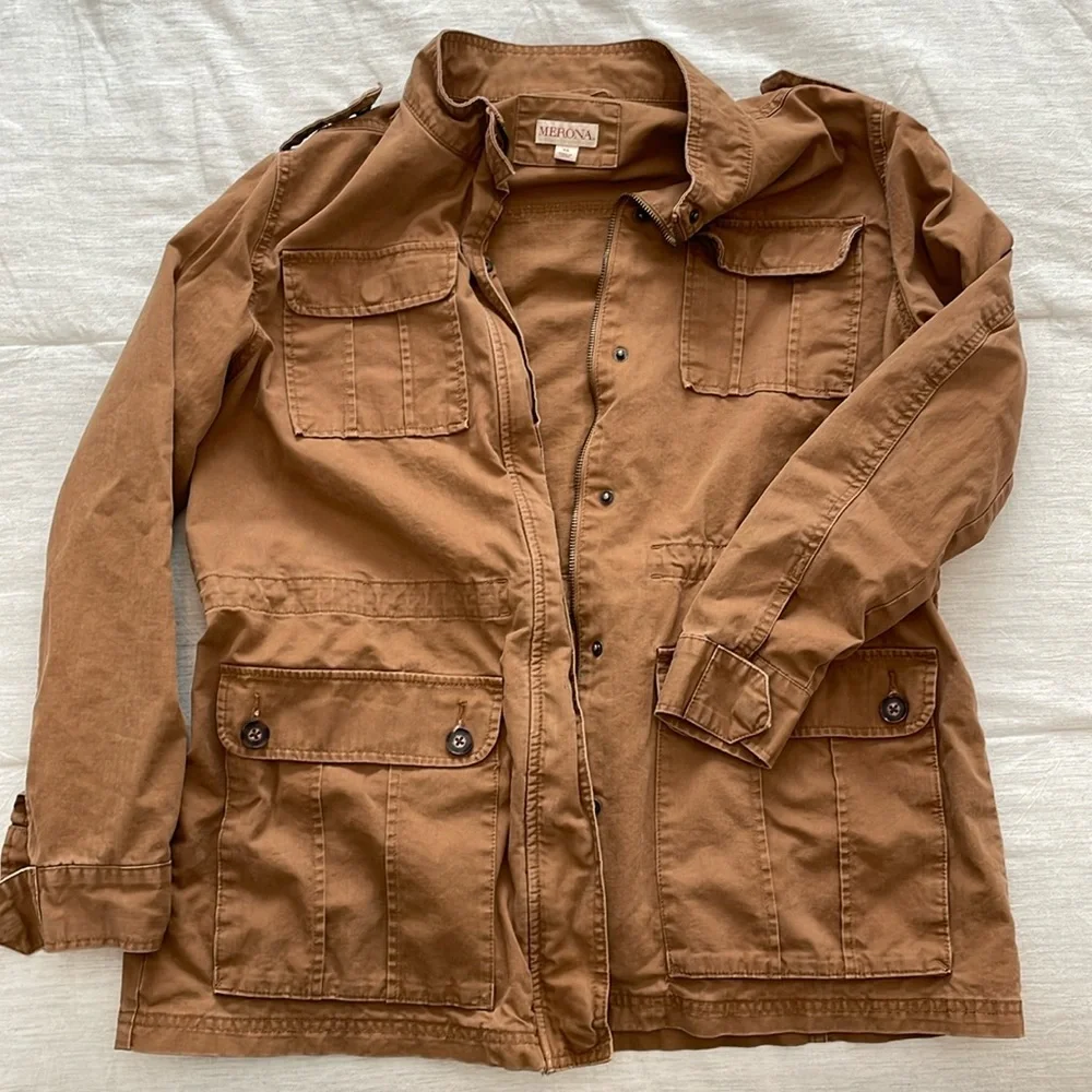 Brown utility jacket - Picture 1 of 6